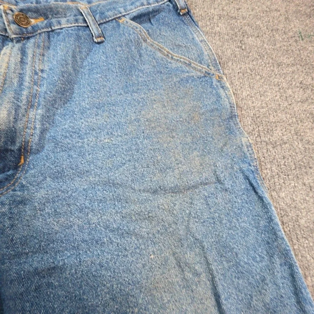 Levis Cargo Shorts Mens 36 Blue Medium Wash Denim Relaxed Fit Workwear Summer